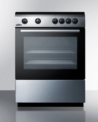 Summit - 24" Wide Smooth Top Electric Range - CLRE24