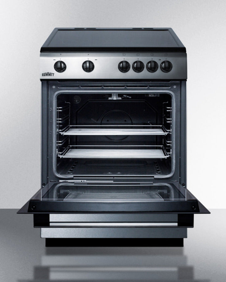 Summit - 24" Wide Smooth Top Electric Range - CLRE24