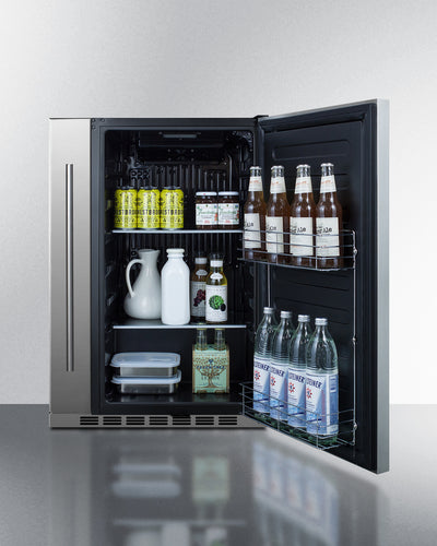 Summit 24-Inch Outdoor Refrigerator with Lock - SPR196OS24