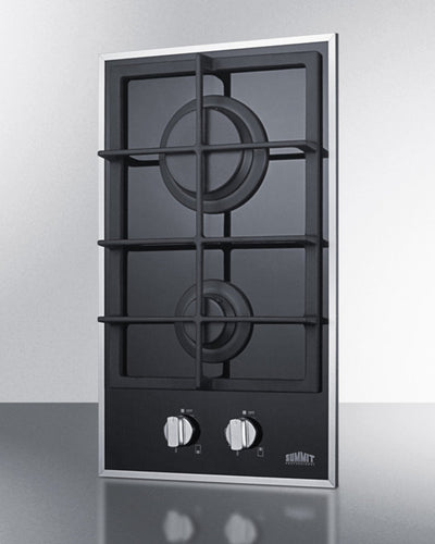 Summit - 12" Wide 2-Burner Gas Cooktop - GC2BGL