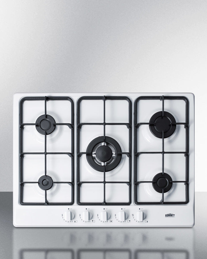 Summit - 27" Wide 5-Burner Gas Cooktop - GC5271W