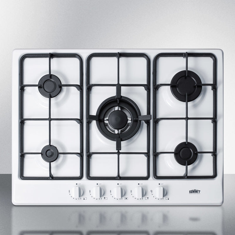 Summit - 27" Wide 5-Burner Gas Cooktop - GC5271W