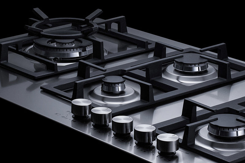 Summit - 34" Wide 5-Burner Gas Cooktop In Stainless Steel - GCJ536SS