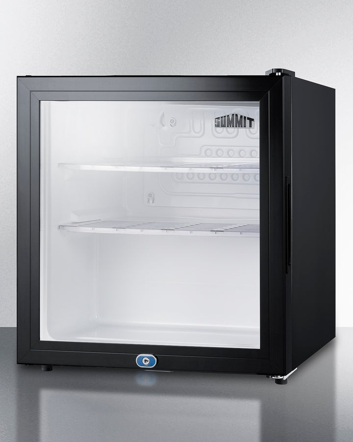 Summit - 18 Inch Freestanding Compact Refrigerator minibar with front lock - MB43GL