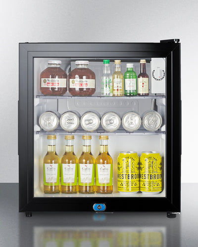 Summit - 18 Inch Freestanding Compact Refrigerator minibar with front lock - MB43GL