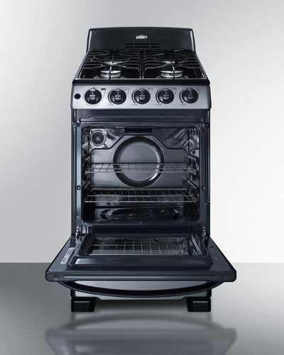 Summit - 20" Wide Gas Range - PRO201SS