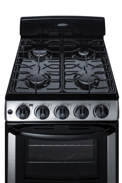 Summit - 20" Wide Gas Range - PRO201SS