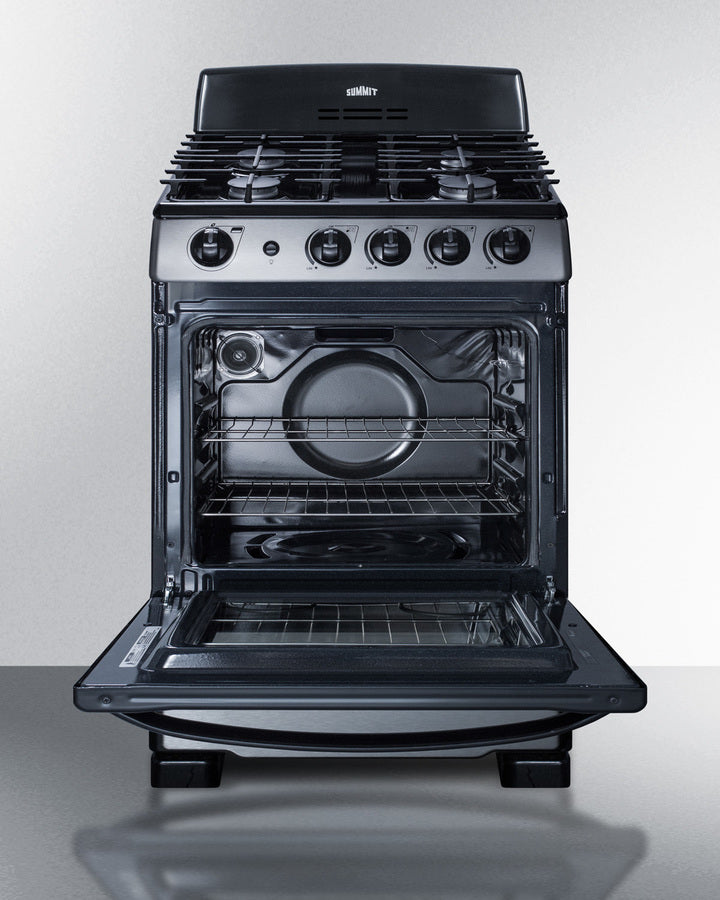 Summit - 24" Wide Gas Range - PRO247SS