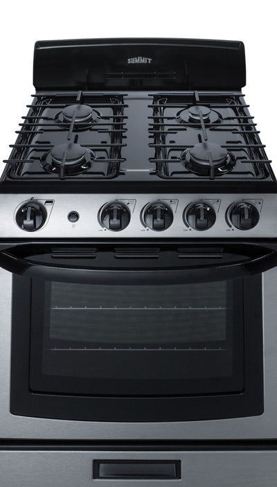 Summit - 24" Wide Gas Range - PRO247SS