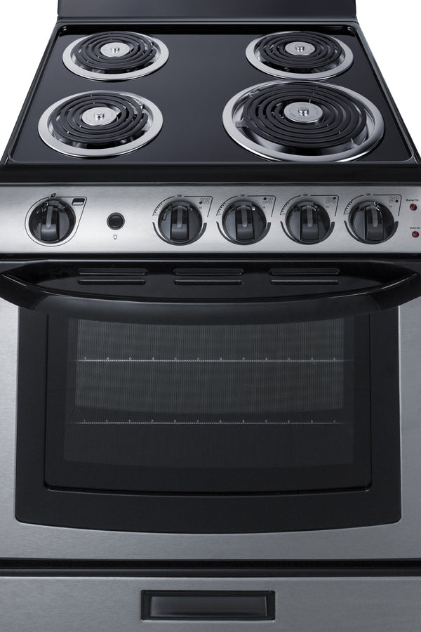 Summit - 24" Wide Electric Coil Range - PROEL24SS