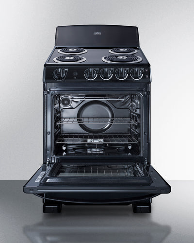 Summit - 24" Wide Electric Coil Range - RE2413B