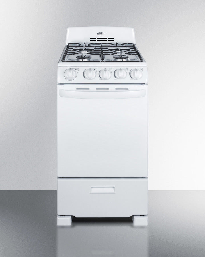 Summit - 20" Wide Gas Range - RG200WS