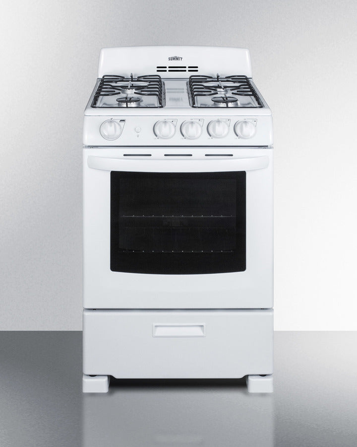 Summit - 24" Wide Gas Range - RG244WS