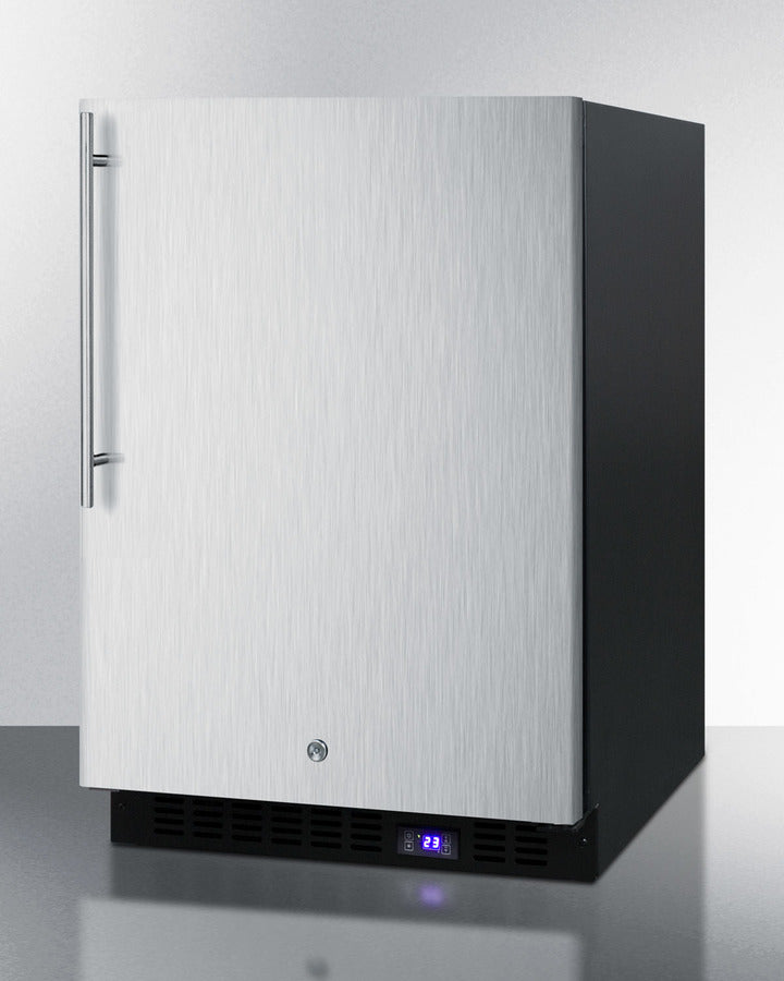 Summit - 24" Wide Outdoor All-Freezer With Icemaker - SPFF51OSSSHVIM