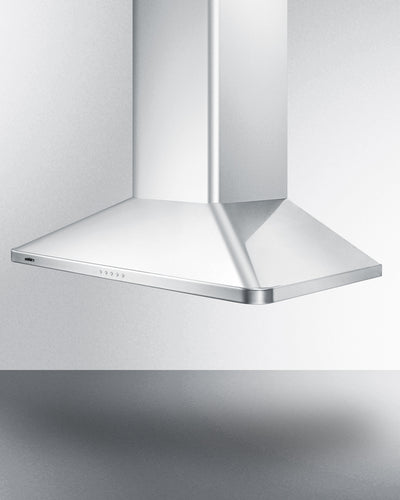 Summit - 36" Wide Wall-Mounted Range Hood, ADA-Compliant - SEH3636SSADA