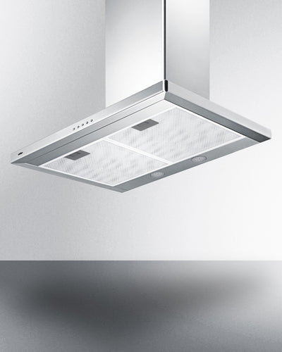 Summit - 30" Wide Wall-Mounted Range Hood, ADA Compliant - SEH4630SSADA