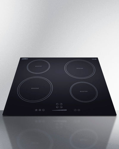 Summit - 24" Wide 208-240V 4-Zone Induction Cooktop - SINC4B241B