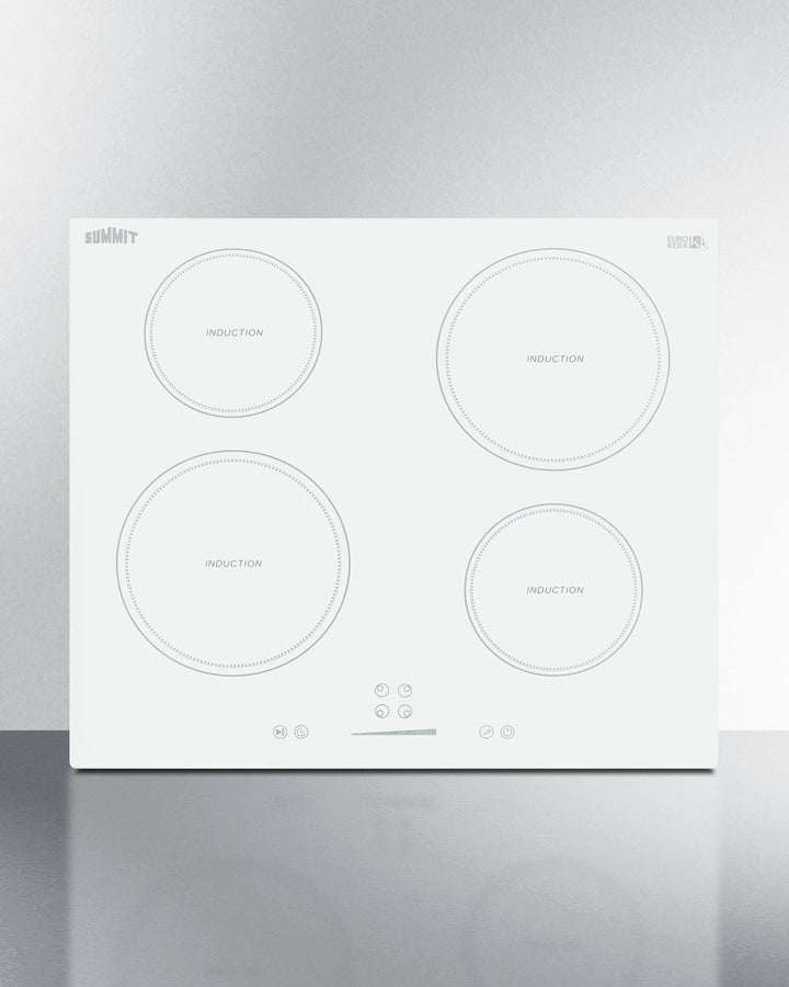 Summit - 24" Wide 208-240V 4-Zone Induction Cooktop - SINC4B242W