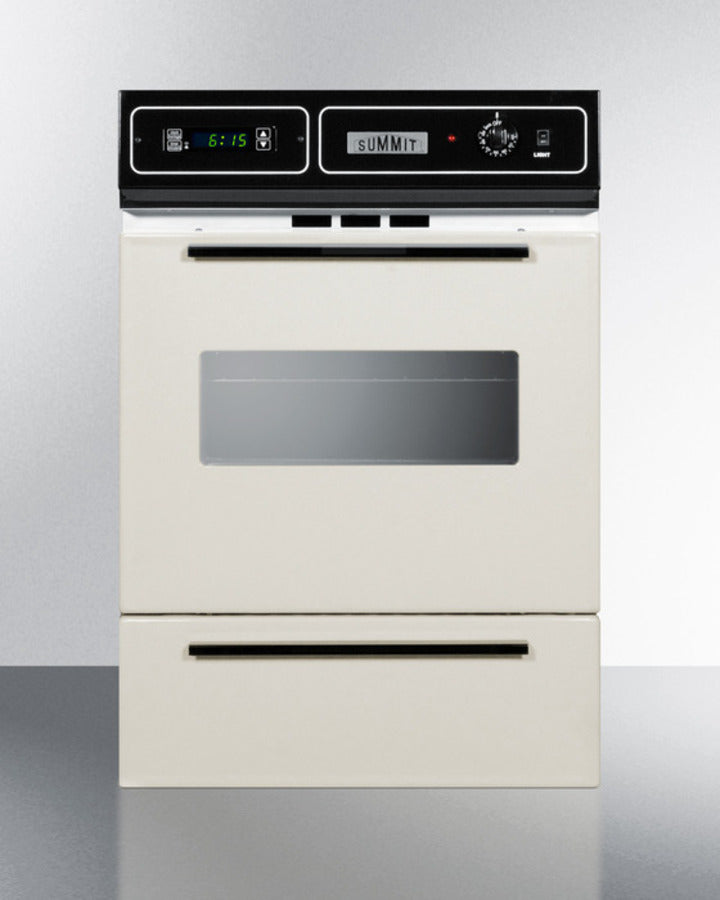 Summit 24" Wide Gas Wall Oven Bisque - STM7212KW