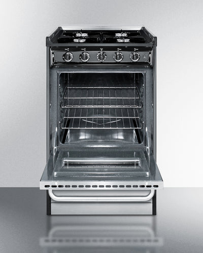 Summit - 20" Wide Gas Range, Open Burners - PRO24G