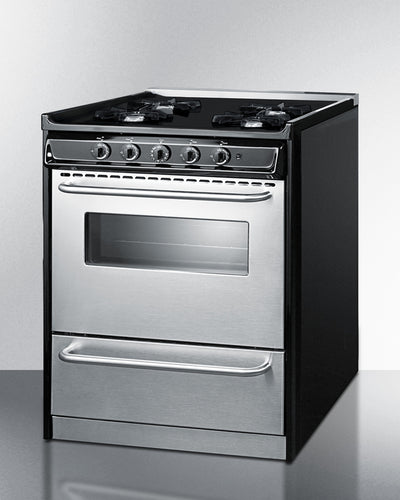 Summit - 30" Wide Gas Range, Open Burners - TNM2107BRW