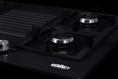 Summit - 30" Wide 4-Burner Gas Cooktop - GC432B