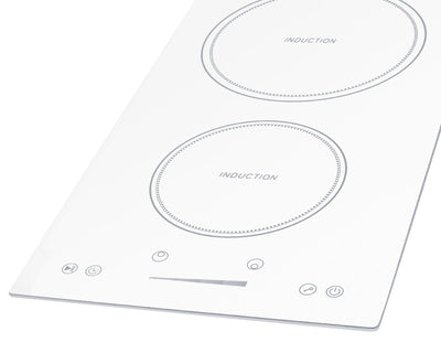 Summit - 12" Wide 208-240V 2-Zone Induction Cooktop - SINC2B231W