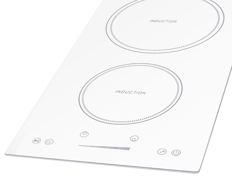 Summit - 12" Wide 208-240V 2-Zone Induction Cooktop - SINC2B231W