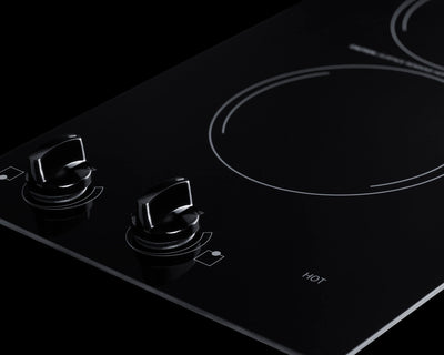 Summit - 12" Wide 230V 2-Burner Radiant Cooktop - CR2220B