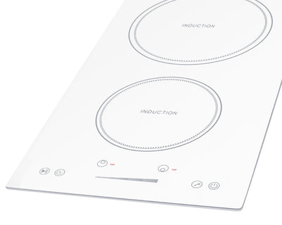 Summit - 12" Wide 208-240V 2-Zone Induction Cooktop - SINC2B231W