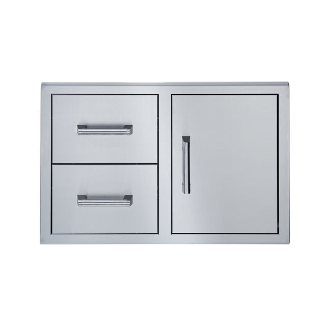 Broilmaster Single Door with Double Drawer 34" W x 22" H - BSAW3422SD