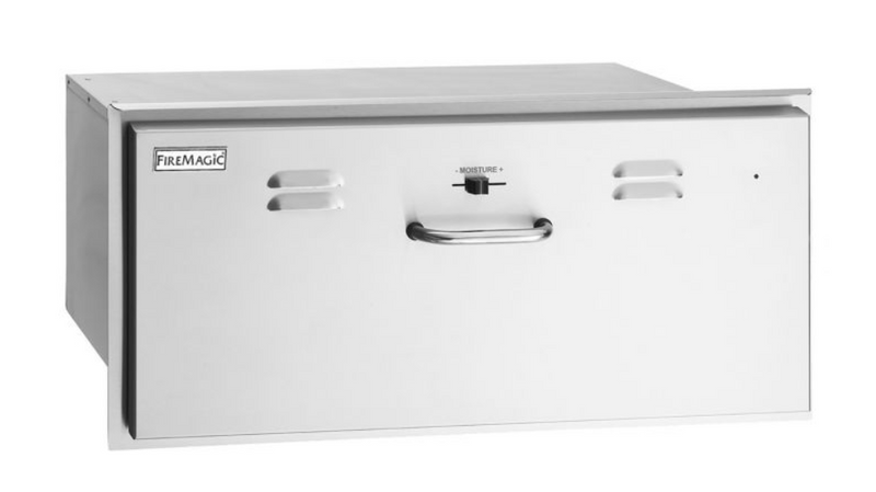 Fire Magic Select 30-Inch Built-In 110V Electric Stainless Steel Warming Drawer - 33830-SW