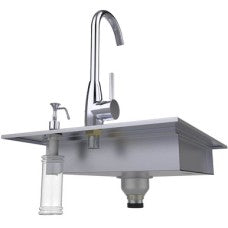 Sunstone 20'' ADA Compliant Sinks w/ Cover & Hot/Cold Faucet - ADASK20