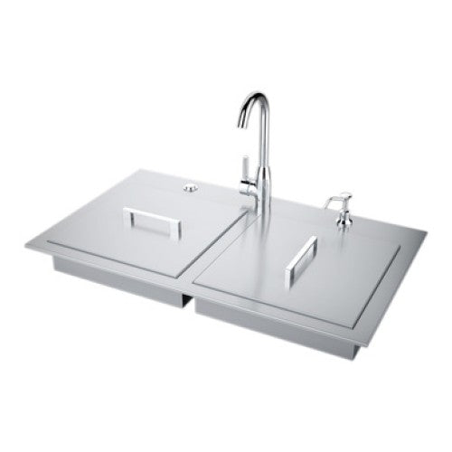 Sunstone Outdoor Rated ADA Compliant Drop-In Double Sink - ADASK37