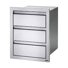 Napoleon 18 Inch Stainless Steel Triple Drawer - BI-1824-3DR