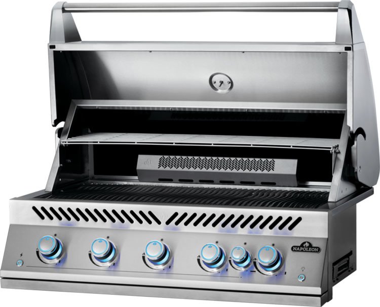 Napoleon Built In 700 Series 38 RB - 38-Inch 5-Burner Built-In Grill with Infrared Rear Burner - Liquid Propane Gas - BIG38RBPSS