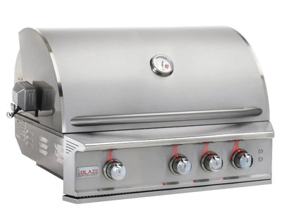 Blaze Professional LUX - 34-Inch 3-Burner Built-In Grill - Natural Gas with Rear Infrared Burner - BLZ-3PRO-NG