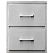 TEC 18 Inch Stainless Steel Double Access Drawers - DD18