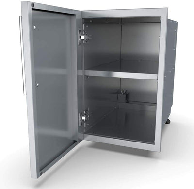 Sunstone Designer Raised Left Hinge Enclosed Cabinet W/Shelf - DE-DVPL15