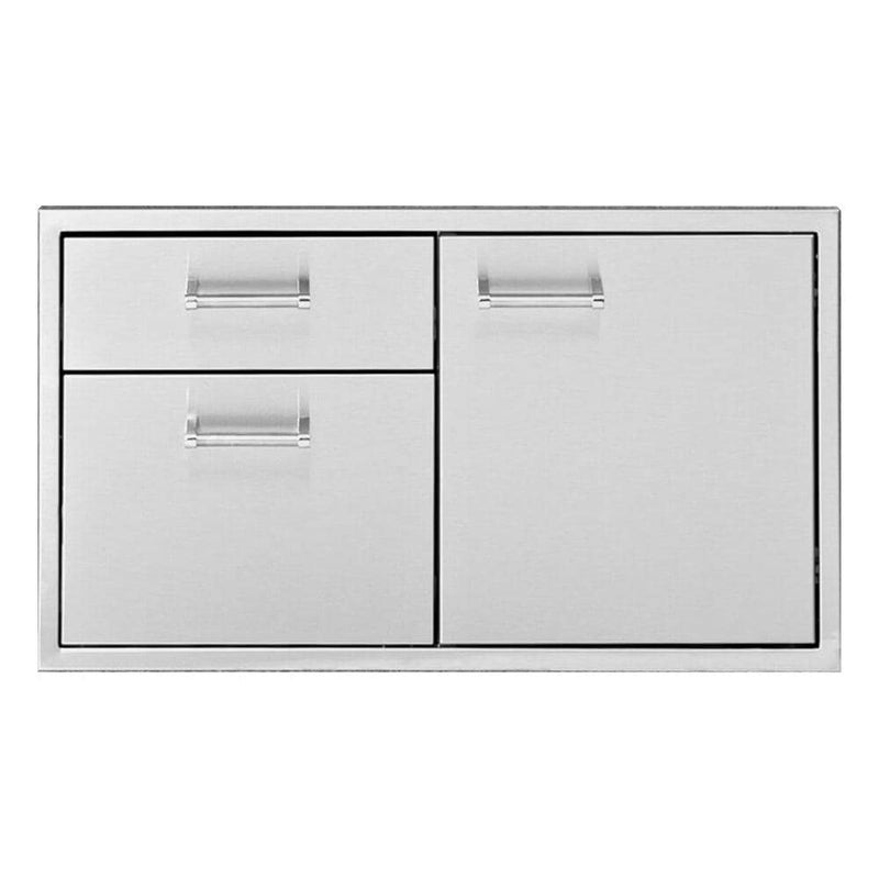 Delta Heat 30-Inch Stainless Steel Access Door & Double Drawer Combo - DHDD302-B