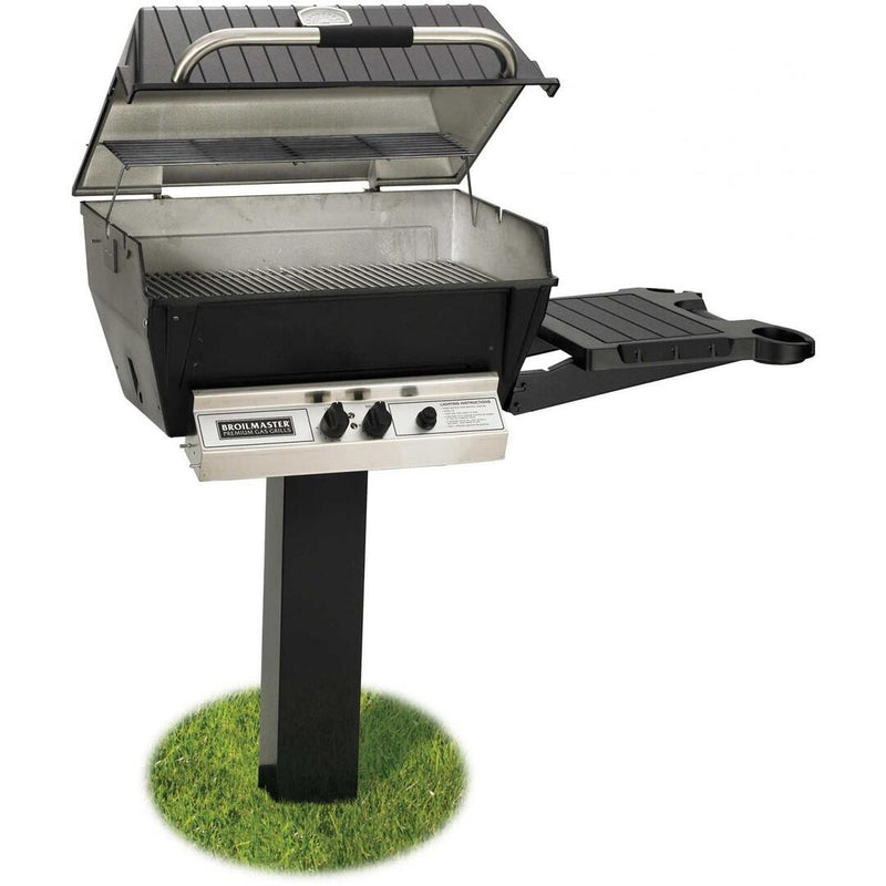Broilmaster Deluxe Series - 27-Inch 2-Burner In Ground Post Grill - Natural Gas - H3PK2N