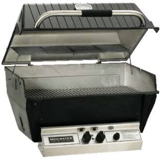 Broilmaster Deluxe - 1-Burner Built-In Grill with Single Level Grids - Liquid Propane Gas - H3X