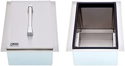 Lion Stainless Steel Drop In Ice Bin With Condiment Tray - L5312
