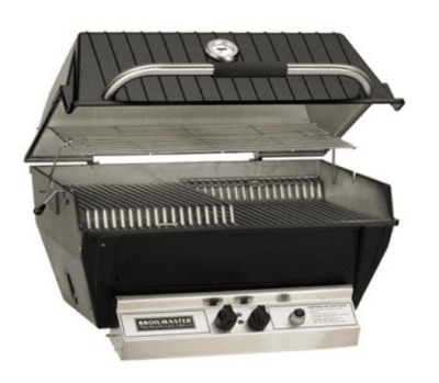 Broilmaster Premium - 24-Inch 2-Burner In Ground Post Grill - Natural Gas - P4XN + SS48G