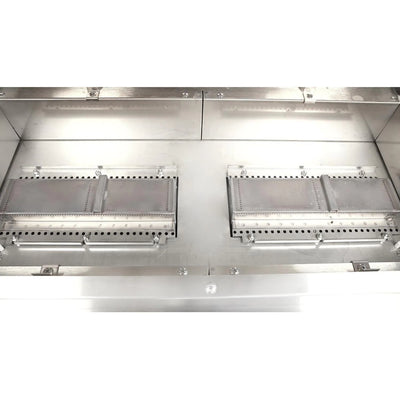 TEC Patio FR - 44-Inch 2-Burner Freestanding Infrared Grill - Liquid Propane Gas On Stainless Cabinet - PFR2LPCABS