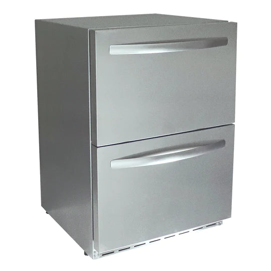 RCS 24-Inch 5.2 Cu. Ft. Outdoor Rated Dual Drawer Compact Refrigerator - REFR4