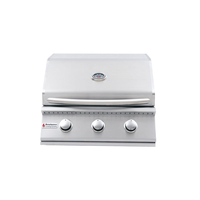 RCS Premier - 26-Inch 3-Burner Built-In Grill - Liquid Propane Gas - RJC26ALP