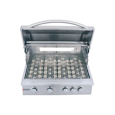 RCS Premier - 32-Inch 4-Burner Built-In Grill with Rear Infrared Burner - Natural Gas - RJC32A