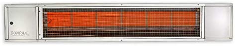 Sunpak 48 Inch 25,000 BTU Liquid Propane Infrared Patio Heater Black - S25