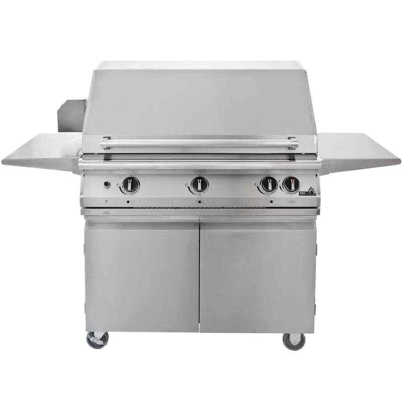 PGS Legacy Pacifica Gourmet - 39-Inch 3-Burner Freestanding Grill - Liquid Propane Gas - S36RLP + S36CART